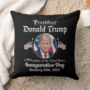 Coussin Trump Inauguration Day 2025 47th USA President