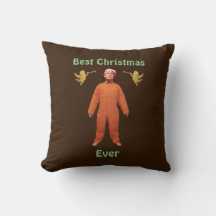 Coussin Trump Prisonnier Jetant l'oreiller