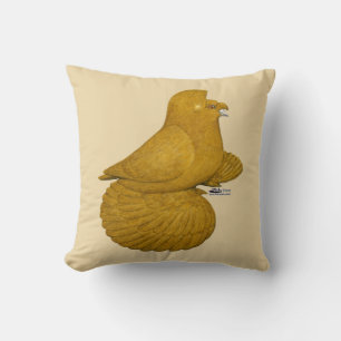 Coussin Trumpeter Pigeon jaune