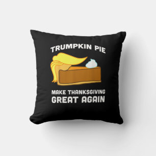 Coussin Trumpkin Pie Rendre Thanksgiving Grand Encore Drôl