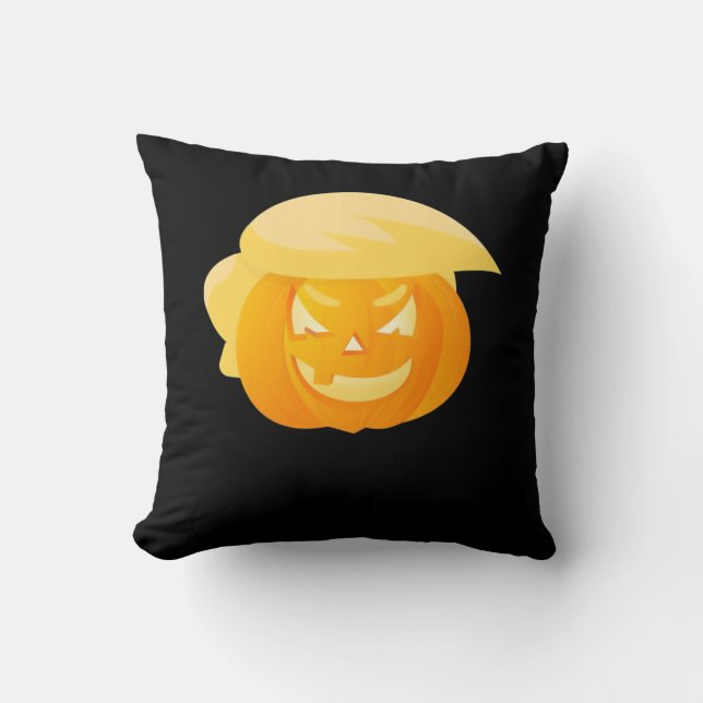 Coussin Trumpkin rend Halloween grand (Recto)