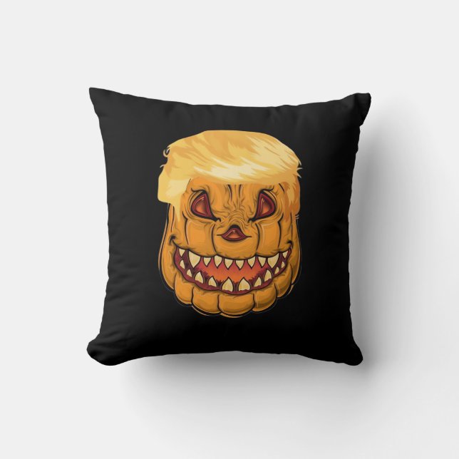 Coussin Trumpkin Rendre l'Horreur d'Halloween classique (Recto)