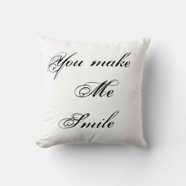 Coussin Tu me fais sourire (Recto)