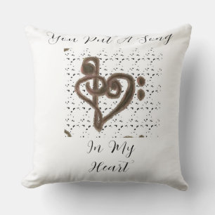 Coussin "Tu Mets Une Chanson Dans Mon Coeur" Lance L'Oreil