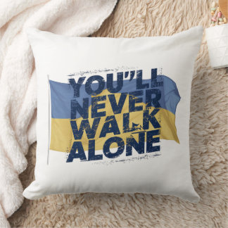 Coussin Tu ne marcheras jamais seul