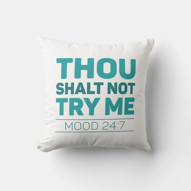 Coussin Tu Ne M'Essaies Pas (Recto)