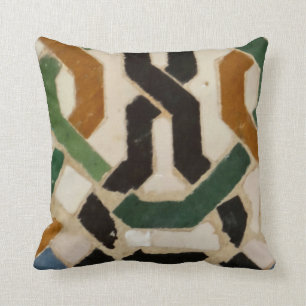 Coussin Tuile #2 de mur d'Alhambra