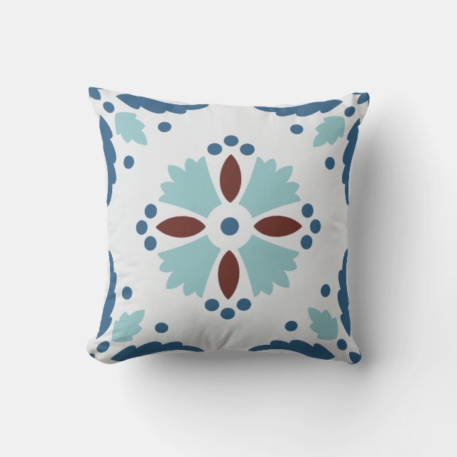 Coussin Tuile portugaise (Recto)