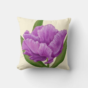 Coussin Tulipe pourpre