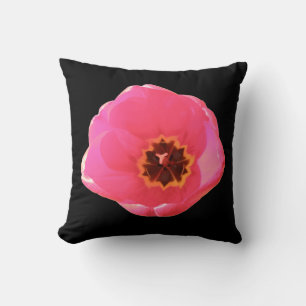 Coussin Tulipe rose