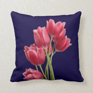 Coussin Tulipes de minuit