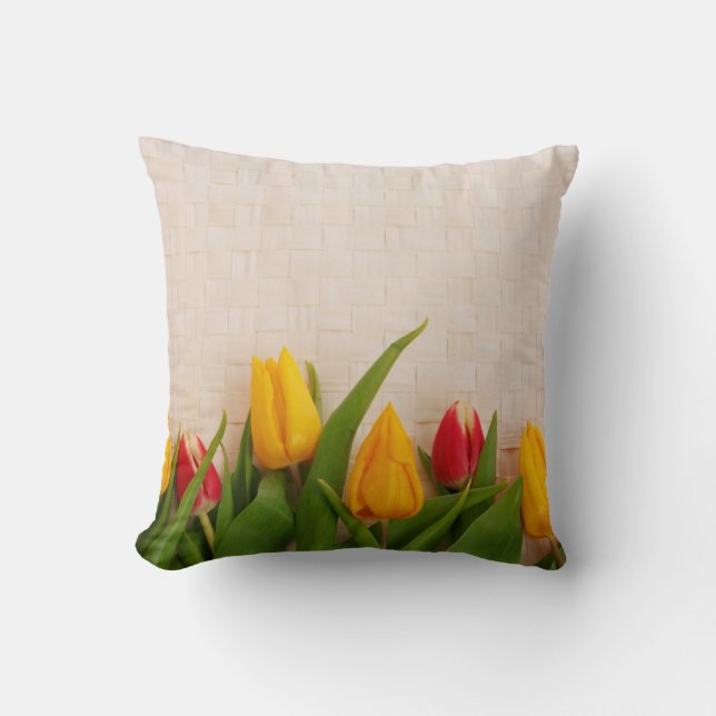Coussin Tulipes de ressort (Recto)