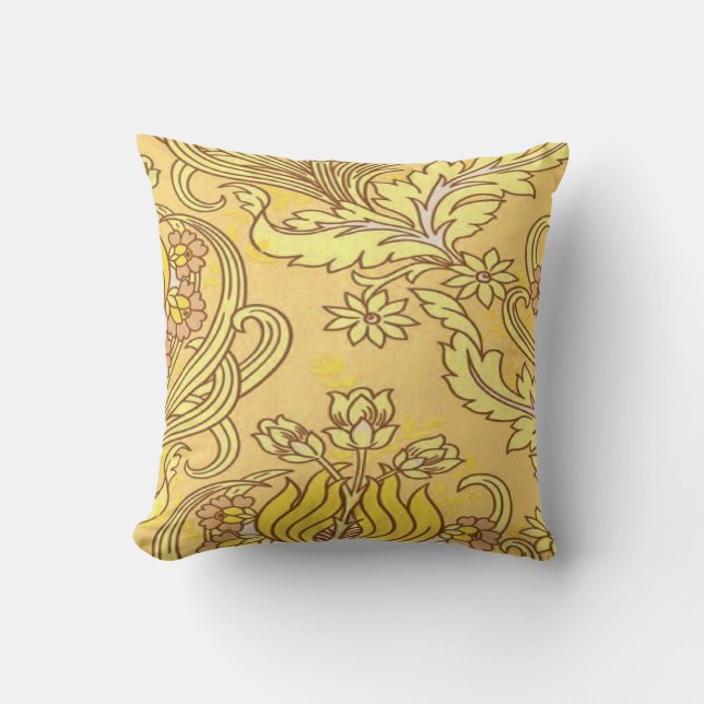 Coussin Tulipes jaunes (Recto)