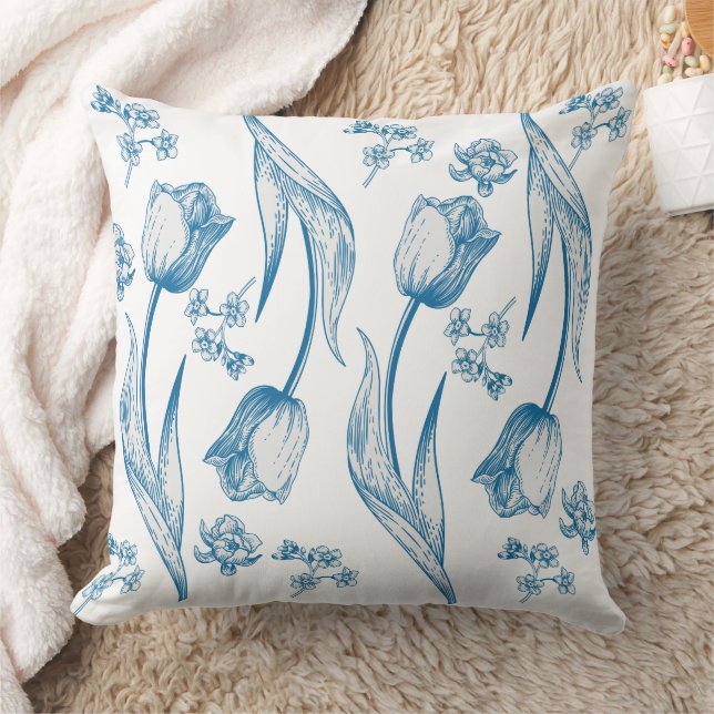 Coussin Tulips Throw Pillow (Couverture)