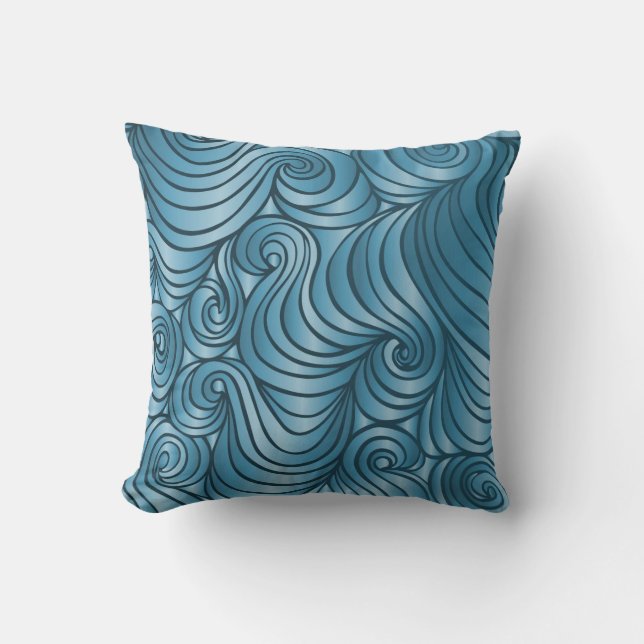 Coussin turquoise de remous (Recto)