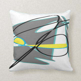 Coussin Turquoise et abrégé sur jaune
