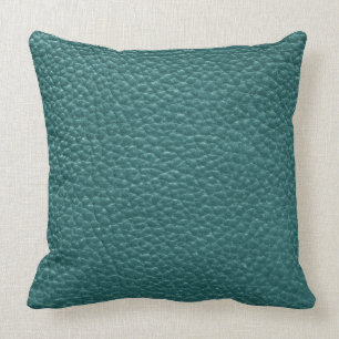 Coussin Turquoise Faux Leather