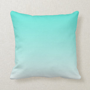 Coussin Turquoise Ombre