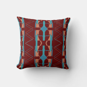 Coussin Turquoise Turquoise rouille Bourgogne Sud-Ouest Lo