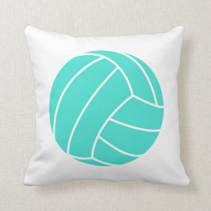 Coussin Turquoise ; Volleyball Vert Bleu