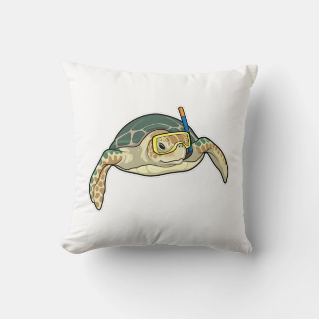 Coussin Turtle Diver Snorkel (Recto)
