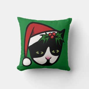 Coussin Tuxedo Chat Joyeux Noël
