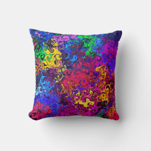 Coussin Twirlers colorés Abstraits / Miami /