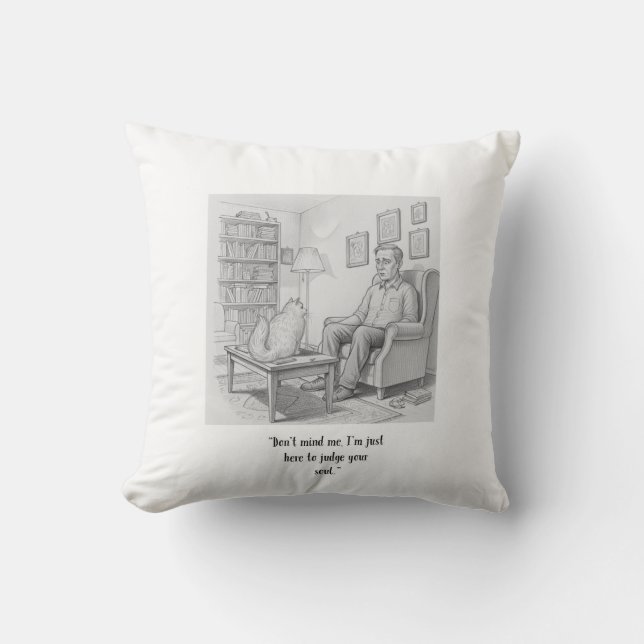 Coussin Two Tunnels Cat Pillow  (Recto)