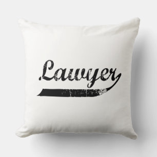 Coussin Typographie d'avocat