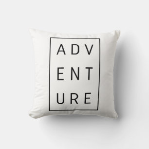 Coussin Typographie de l'aventure
