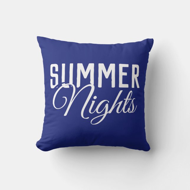Coussin Typographie des NUITS D'ÉTÉ | (Recto)