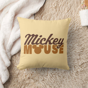 Coussin Typographie du nom de Mickey Mouse icône