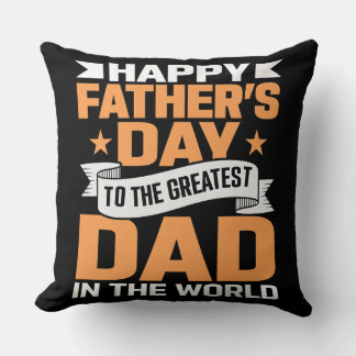 Coussin Typographie du plus grand papa du monde