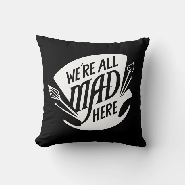 Coussin Typographie| Nous sommes tous Mad 4 (Recto)