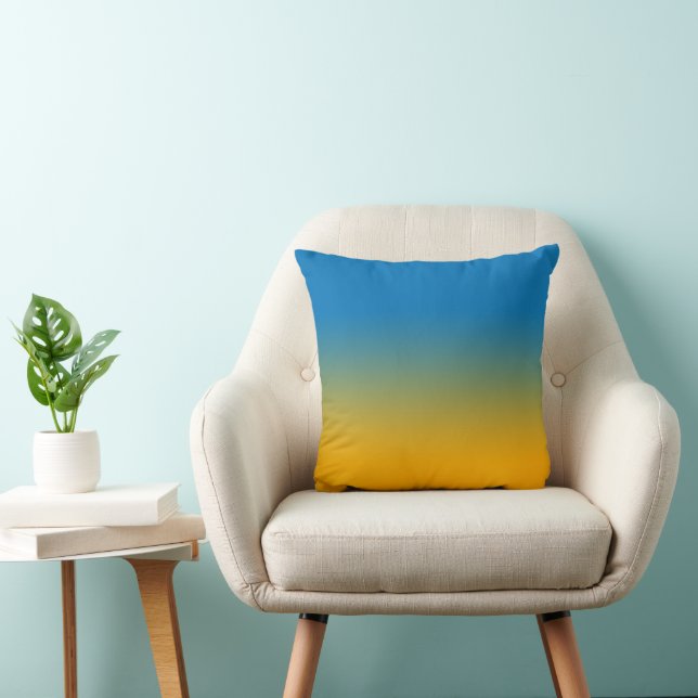 Coussin Ukraine, couleurs de la liberté (Chaise)