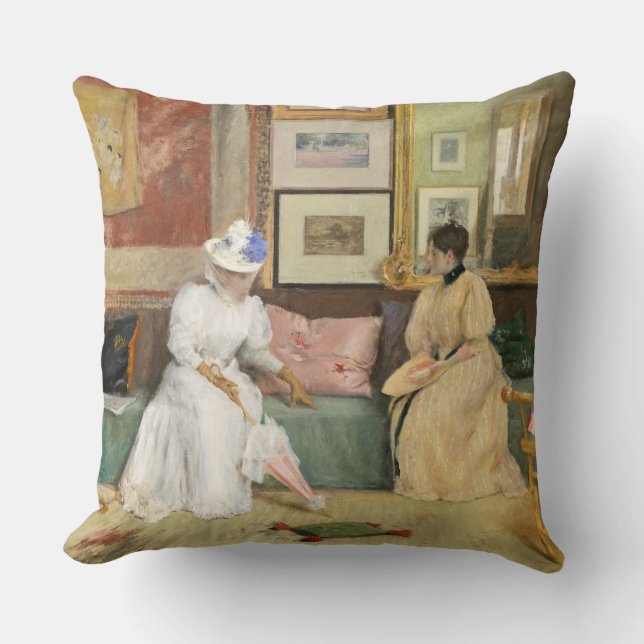 Coussin Un appel amical, 1895 (huile sur la toile) (Recto)