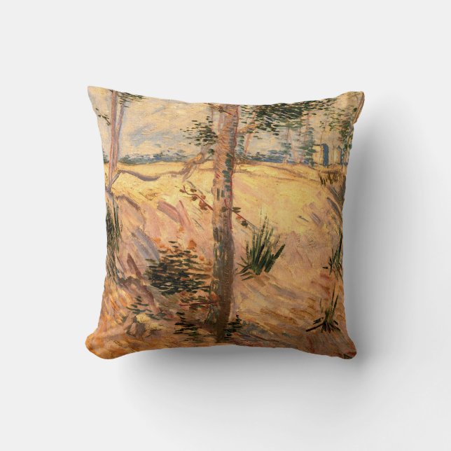 Coussin Un arbre dans un champ pendant la journée ensoleil (Recto)