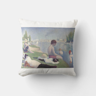 Coussin Un bain à Asnières de Georges Pierre Seurat