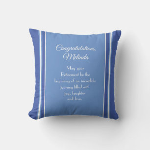 Coussin Un cadeau unique ! Pilote de lancement de retraite