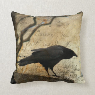 Coussin Un Corbeau