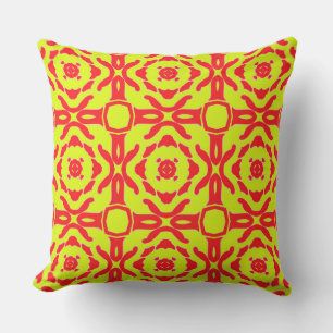 Coussin Un élégant motif d'impression en tissu transparent