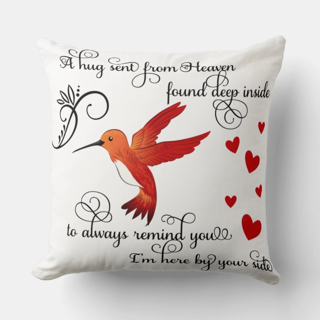 Coussin Un Encart Envoyé Du Ciel/Colibri (Recto)