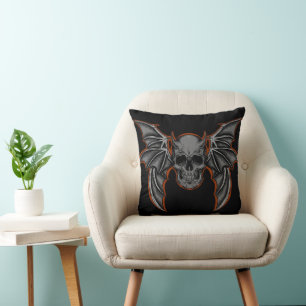 Coussin Un joli crâne d'Halloween