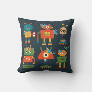 Coussin Un joli robot design pour enfants