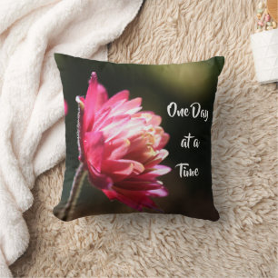 Coussin Un Jour À La Fois Citer Fleur Au Soleil