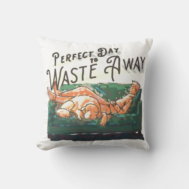 Coussin Un jour idéal pour perdre (Recto)