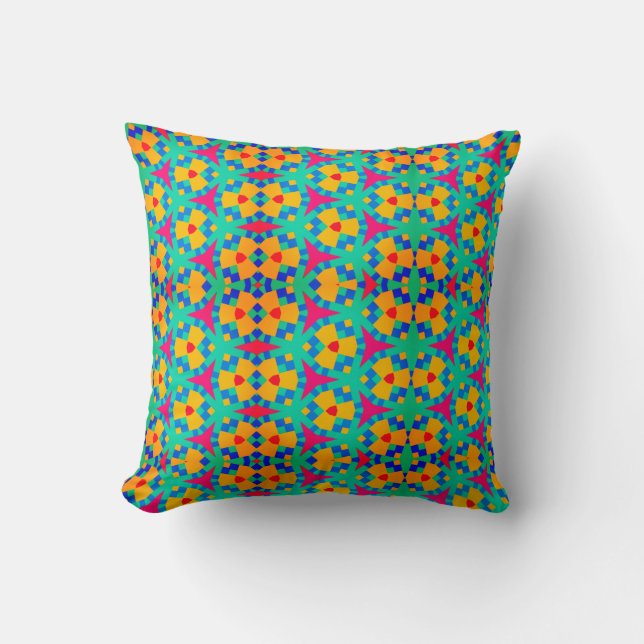Coussin Un labyrinthe de motif rose tendance (Recto)