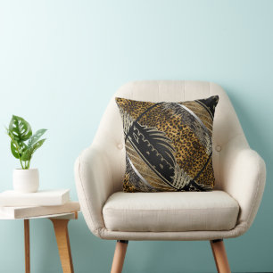 Coussin Un léopard africain en mouvement