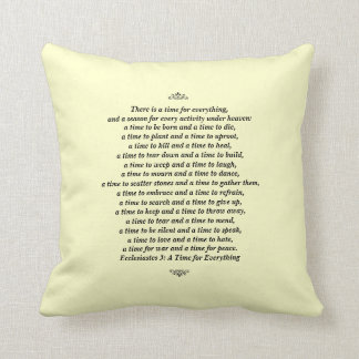 Coussin Un moment pour la citation de Tout-Écriture sainte