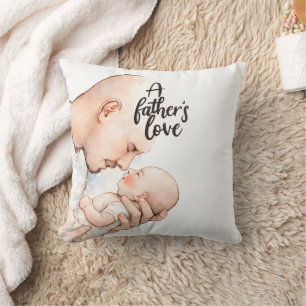 Coussin Un moment tendre d'un père